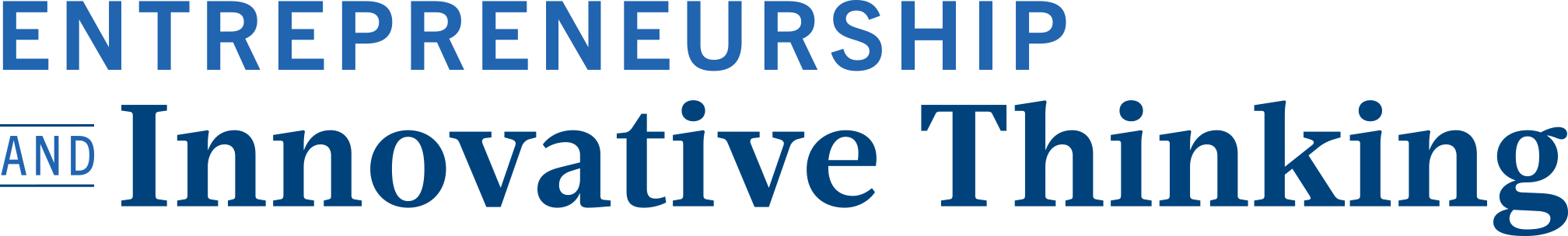 Entrepreneurship and Innovative Thinking logo
